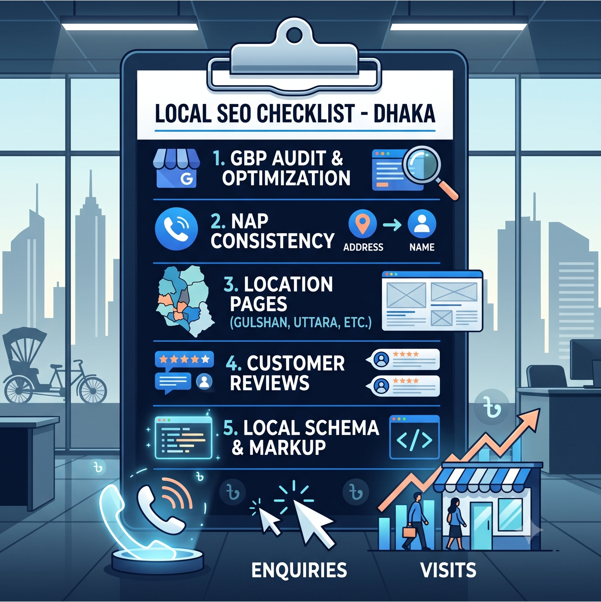 Local SEO Checklist for Businesses in Dhaka: 20 Essential Steps