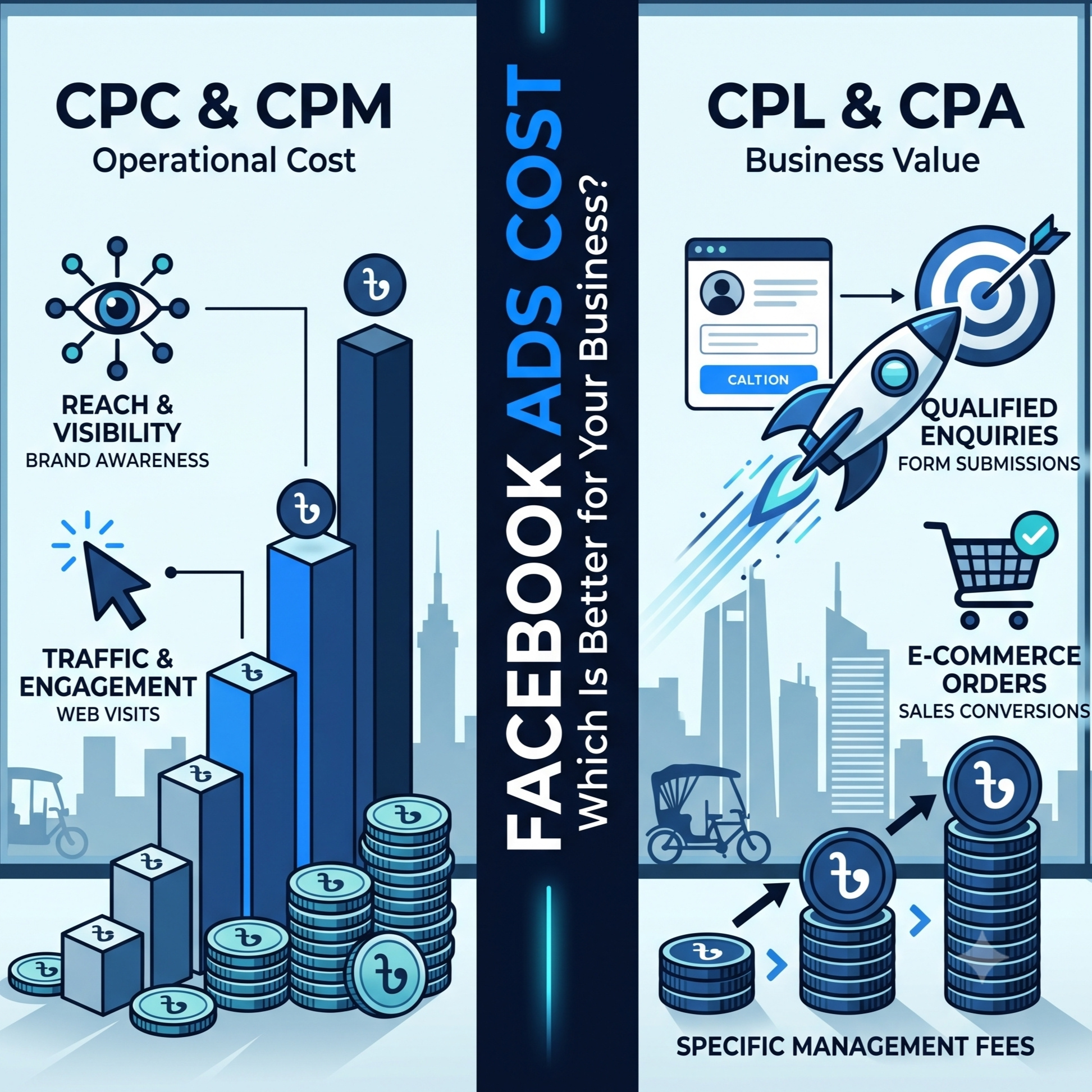 Facebook Ads Cost in Bangladesh: Budget, CPC, CPM and Management Fees